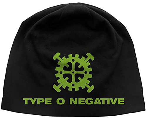 Type O Negative Herren Gear Logo Beanie Schwarz, Schwarz