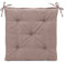 Gözze - Sitzkissen mit Befestigungsbändern, Stuhlkissen, Gesteppt, Darco, 40 x 40 x 4 cm - Taupe