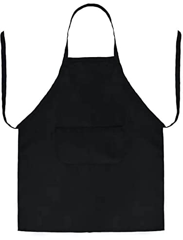 L.C. life Kochschürze für die Küche, schwarz, wasserdicht und ölbeständig, für Männer, Kellnerschürze, unverzichtbar für Kochliebhaber,( 60 x 70 cm) (1, Schwarz)