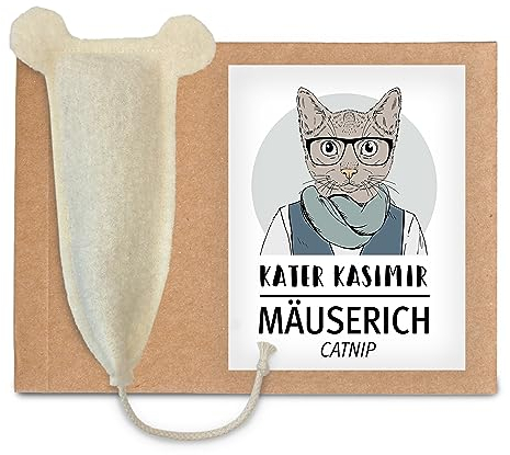 XL Katzenspielzeug Maus zur Selbstbeschäftigung, Katzenminze Kissen, Getrocknete Katzenminze Spielzeug