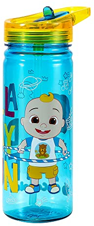 Zawadi Global Cocomelon Trinkflasche für Kinder, Schule, 580 ml, aus langlebigem Ecozen, wiederverwendbar, BPA-frei