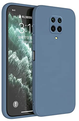 Topme Funda para Redmi Note 9S / Note 9 Pro (6.67 Inches) Carcasa Caja Case Estuche, Funda Protectora de Piel de Silicona TPU - Lavanda Gris