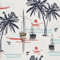 HEKO PANELS Stoff Oxford Wasserdichte Meterware Canvas-Stoff Polyester Stoff Zum Nähen Nähstoffe Dekostoffe Wasserabweisend Blickdicht Palmen Tropen Tropical 2 Meter 155 x 200 cm