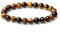 XIANNVXI Tigerauge Armband Braun Perlenarmband Kristalle Echte Steine Armbänder für Herren 8mm