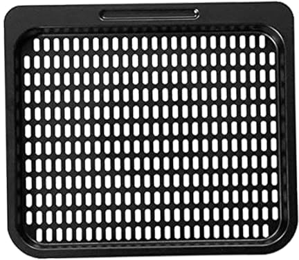 Air Fryer Tray Carbon Steel Cooking Trays for Air Fryer Oven Mesh Baking Rack Non-stick Dishwasher Safe Removable Air Fryer Rack Air Fryer Baking Tray for Vegetable Meat Dessert Fruit