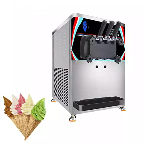 Gelatiera Commerciale da Tavolo, con Tecnologia Soffiante Sovralimentata, Funzione di Pulizia Automatica, 3 Gusti Adatto a Ristoranti, Snack Bar, Negozi di Tè al Latte