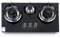 Amhuui 3 Burner Gas Countertop Gas Cooktop, Built-in Gas Hob Tempered Glass Finish, 5.2kW Regulator Set, 3 Burners Cooker Black with Thermocouple Protection, Easy To Clean