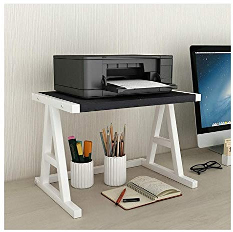 Printer Stand Printer Stand with Storage Desktop Stand for Printer Desktop Shelf for Space Organizer(Hardware and Steel) Storage Shelf Book Shelf Double Tier Tray for Mini 3D Printer Printer Stand