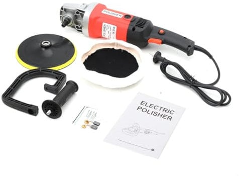 TABODD 1400W Profi Nass-Steinschleifer Schleifmaschine Naßpolierer Diamant Auflage 3000U/min Stufenlose Drehzahlregelung, fur Granit, Marmor und Anderen Gesteinsarten