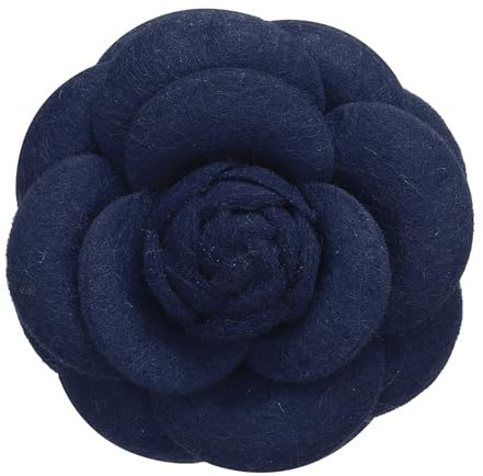 PATIKIL Camellia Blumenbroschen, Vintage Stoffblumenbroschen handgefertigte florale Anstecknadeln für Damen Hut Kleid Hemd Krawatte Corsage, Dunkelviolett
