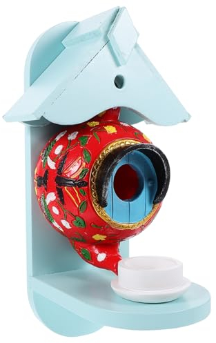 SEWOART Wall Mounted Bird House for Outdoor Parakeet Nesting Box Budgie Cockatiel Breeding Box Sturdy Material Garden Habitat