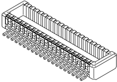 Molex SlimStack Leiterplatten-Stiftleiste Gerade, 50-polig / 2-reihig, Raster 0.5mm, Platine-Platine,