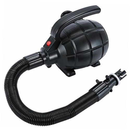 PRETYZOOM Electric Air Pump 600W High Power UK Plug Portable Compact Size Air Mattress Pump 3 Nozzles for Inflatable Raft Boat Pool Kayak Gym Mat Yoga Ball Camping Outdoor