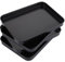 ZOFUN 4 Pcs Small Baking Tray Non Stick, 248 x 188 x 24 mm Carbon Steel Roasting Tray for Oven, Rectangle Deep Oven Trays Dishwasher Safe, PFOA Free Roasting Oven Tray for Baking Cooking Food