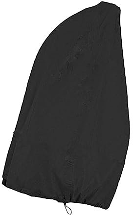 BESPORTBLE 1pièce Housse De pour Chaise Oxford Imperméable Couverture Anti-UV Et Anti-poussière pour Mobilier De Jardin Noir