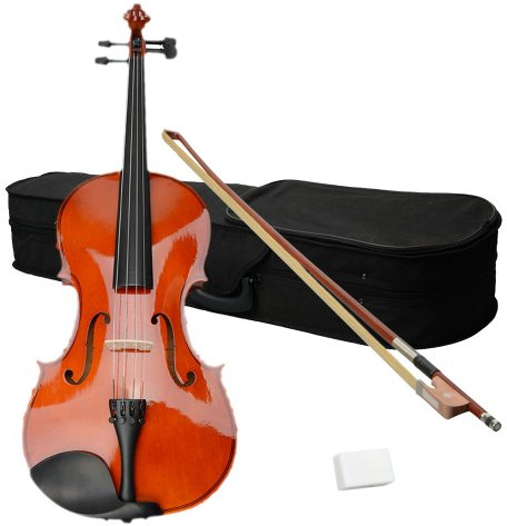 16 inch Viola Set, Adults Viola Beginner Students Set - Acoustic Viola Outfit with Case, Bow, Rosin (Nature)