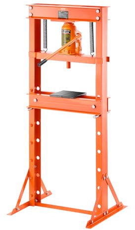 VEVOR hydraulische Werkstattpresse 20 t (H-Rahmen) mit Pressplatte & Dreieckstütze, einstellbare Hydraulikpresse mit Überdruckventil (Max. Zylinderhub 145 mm), zum Biegen & Richten & Stanzen