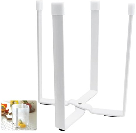 TULEBOLIAN Scolabottiglie Scolapiatti, Scolabottiglie Pieghevole, Scola Borracce Scolabottiglie,Scolabottiglie Cucina, per 4 Bottiglie, per Bottiglie di Vetro e Biberon,Bianco