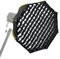 NiceFoto mini-50g 50cm 20in Mini Octagonal Softbox with Enhanced Reflective Surface for Small Space Streaming and Still Life Photography Black