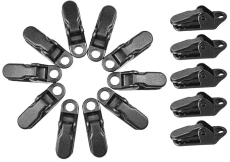 LIGHTAOTAO 15 Stück Winddichte Campingzelt Clips aus Kunststoff Zeltbefestigungs Klemmen für Outdoor Markisen und Zeltplane Stabile Befestigung für Camping und Wandern