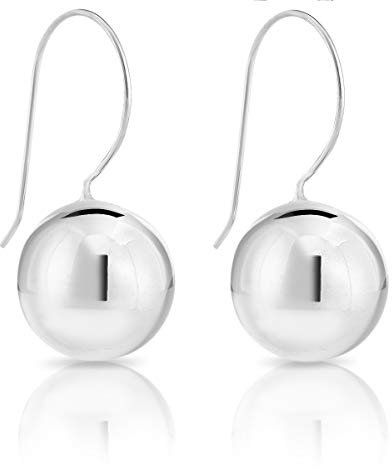 DTPsilver - Damen - Ohrringe 925 Sterling Silber Kugel 16 mm