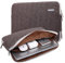 kayond Herringbone Woollen Water-resistant 12.5 inch 13 inch Canvas laptop sleeve with pocket for 13.3 inch laptop case macbook air 13 case macbook pro 13 sleeve ipad 12.9 (13-13.3 inch, Grey)