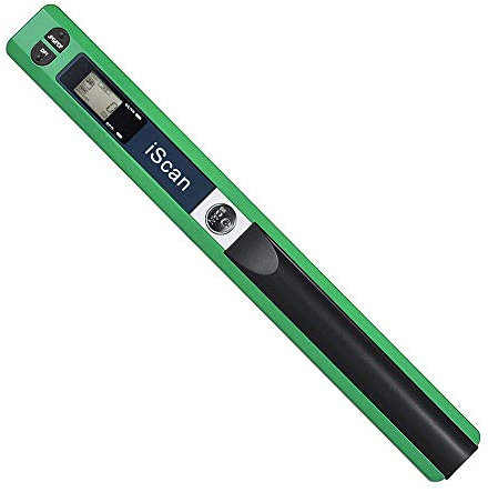 ECOiNVA iScan Stick Scanner portable pour documents A4 900 DPI JPG/PDF Vert
