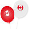 8 Luftballons * KANADA * als Deko für Mottoparty, Länderparty und Geburtstag | Ballons Party Set Amerika