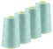 4 x 4572m Qualitäts Overlock-Garn Oeko-Tex Overlock-Nähgarn Farben 581 bis 620, Farbe:A604 pastellblau
