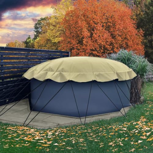 Aufblasbare Abdeckplane für Pool rund Ø 3,60 m, Farbe: Sand, Air Cover, wasserdicht, reißfest