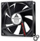GDSTIME DC 12V 92mm Fan 92 x 25mm Dual Ball Bearing Brushless Cooling Fan 9225 2500 RPM High Speed Case Fan Cooler For Ventilation Exhaust