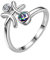 Aurora Tears Fische Ring Sternzeichen verstellbare Ringe 925 Sterling Splitter Mystic Rainbow Topaz Konstellation offener Ring Horoskop Schmuck für Frauen und Mädchen DR0087Y