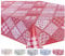 Wachstuch Tischdecke Abwaschbar Eckig 140 x 240 cm Rot