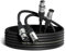 NUOSIYA XLR Cable 10M, 2 Pack 33ft Balanced Microphone XLR Male to Female Extension Cable Jack Extender Cord for Studio Recorder, Mic, Mixer, Speaker System, Phantom Power