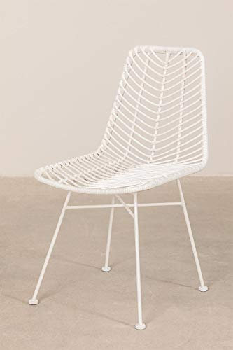 Stylez Chaise rotin in/Out b Blanc