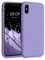 kwmobile Housse Compatible avec Apple iPhone X Coque - Housse de téléphone Souple et Fine en TPU Silicone - Violet Clair