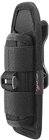 U/D Taschenlampen-Clip-Halter, taktische Taschenlampen-Holster, Molle-LED-Taschenlampen-Holster mit 360° drehbarer Clip für Outdoor, Camping, Wandern, passend für UC30 G2 501B/502B/XTAR TZ20