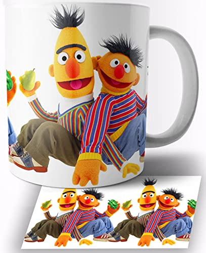 Sesame Street Bert and Ernie Keramik Becher 325ml Tasse Mug