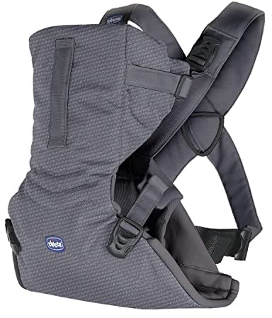Chicco EasyFit Ergonomische Babytrage von 0 Monaten bis 9 kg, Baby-Rucksack, einfach zu bedienen, zum Tragen des Babys, mit Blick zu den Eltern, Babytrage mit Kopf- und Nackenstütze, Grau (Moon Grey)