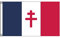 Stormflag Drapeau Lorraine Cross France Libre 1940-1944 3x5ft Drapeau français de la résistance 90x150cm en polyester pongé 90g avec œillets et Double couture