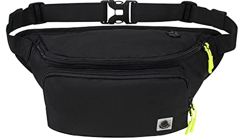 Gisdanchz Bauchtasche Gürteltasche Herren Damen für Reise Sport Outdoor, Wasserdicht Elegant Klein Hüfttasche Groß Herren Damen Frauen Fanny Pack Waist Bag Hip Bag for Men Women, Schwarz