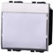 Pulsante Targa Portanome Campanello, Compatibile Con Bticino Living Light, Ocuppa 2 Posti Moduli (Bianco)