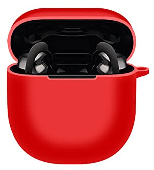 GMUJIAO Funda para Bose QuietComfort Earbuds II,Fundas Protectora de Silicona,360° Protección de Cuerpo Completo,Bose QuietComfort Earbuds II Estuche-Rojo