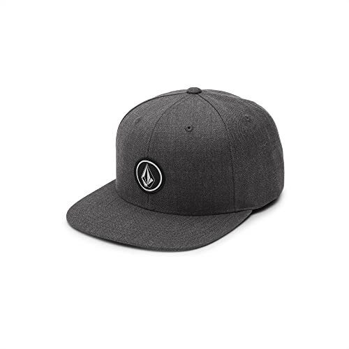 Volcom Men's Quarter Twill Charcoal Heather Snapback Hat, Einheitsgröße