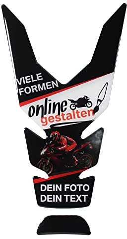 Tankpad kompatibel für Yamaha MT-125 Motorrad Aufkleber selbst gestalten Foto und Text