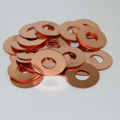 JUMELA Couteaux pliants rondelle Laiton/Bronze Pivot rondelles for Bricolage Fabrication de Couteaux 10 pièces (Color : Size 6)