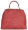 FrasiBags Handtasche aus echtem Leder mit geflochtenem Druck, Damentasche aus Leder, Tasche aus bedrucktem Wildleder, hergestellt in Italien, rot, 35x27x16