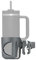 Stanley Porte-gobelet pour poussette Stanley Quencher H2.0 (modèles de 30 et 1,2 l) également applicable sur Stanley IceFlow (modèles de 50 et 887 ml) – Gris