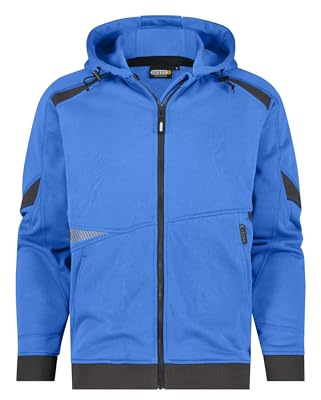 DASSY® Lunax Kapuzensweatshirt - Größe 4XL - AZURBLAU/ANTHRAZITGRAU