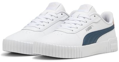 PUMA Zapatillas Carina 2.0 Mujer 38, White Gray Skies Island Pink